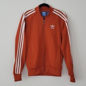 Adidas orange track jacket